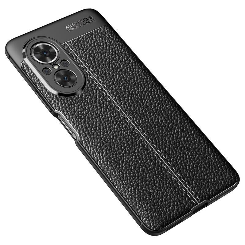 Litchi tartós zselés tok Huawei Nova 9 SE-hez - fekete