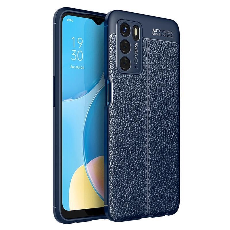 Litchi tartós zselés tok Oppo A16s/A54s készülékhez - kék