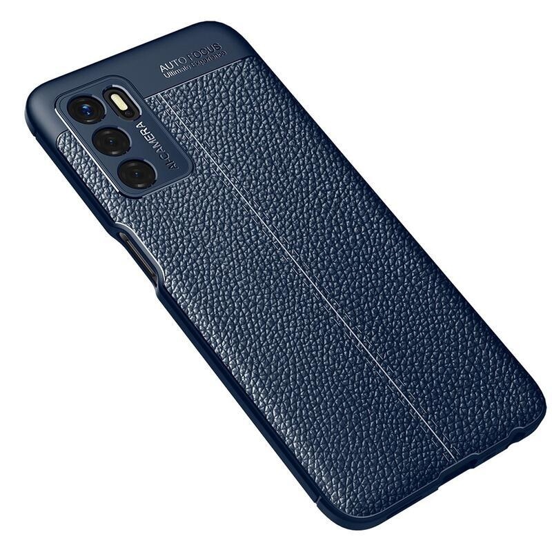 Litchi tartós zselés tok Oppo A16s/A54s készülékhez - kék