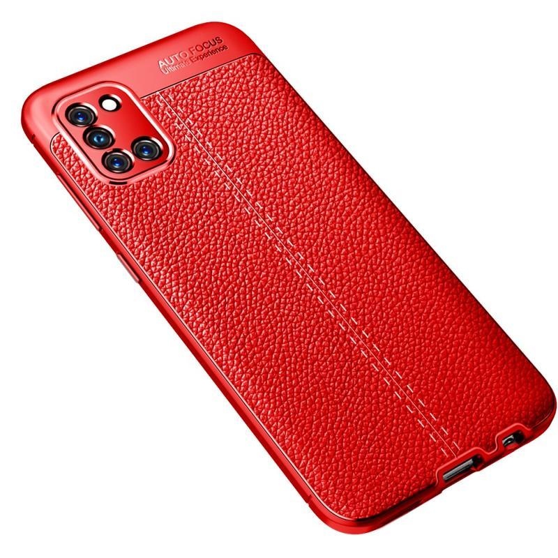 Litchi tartós zselés tok Samsung Galaxy A31 készülékhez - piros