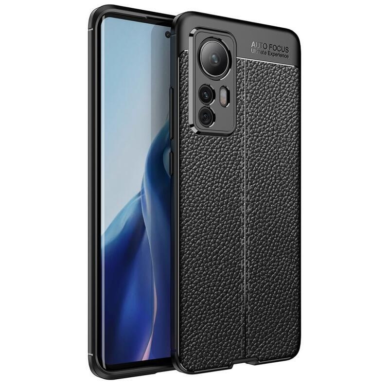 Litchi tartós zselés tok Xiaomi 12/12X - fekete
