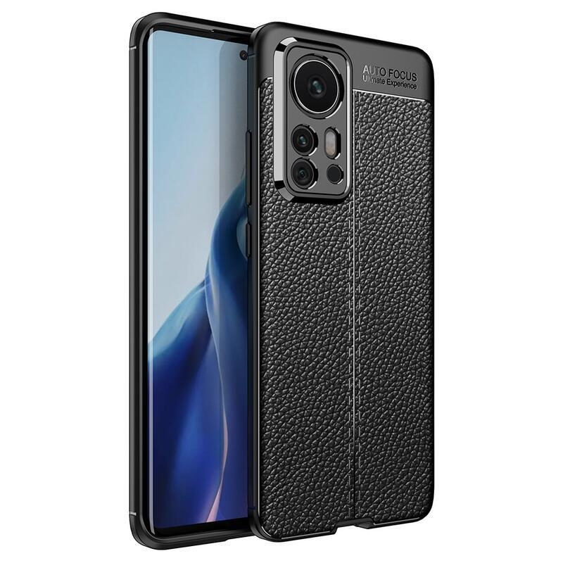 Litchi tartós zselés tok Xiaomi 12 Pro - fekete
