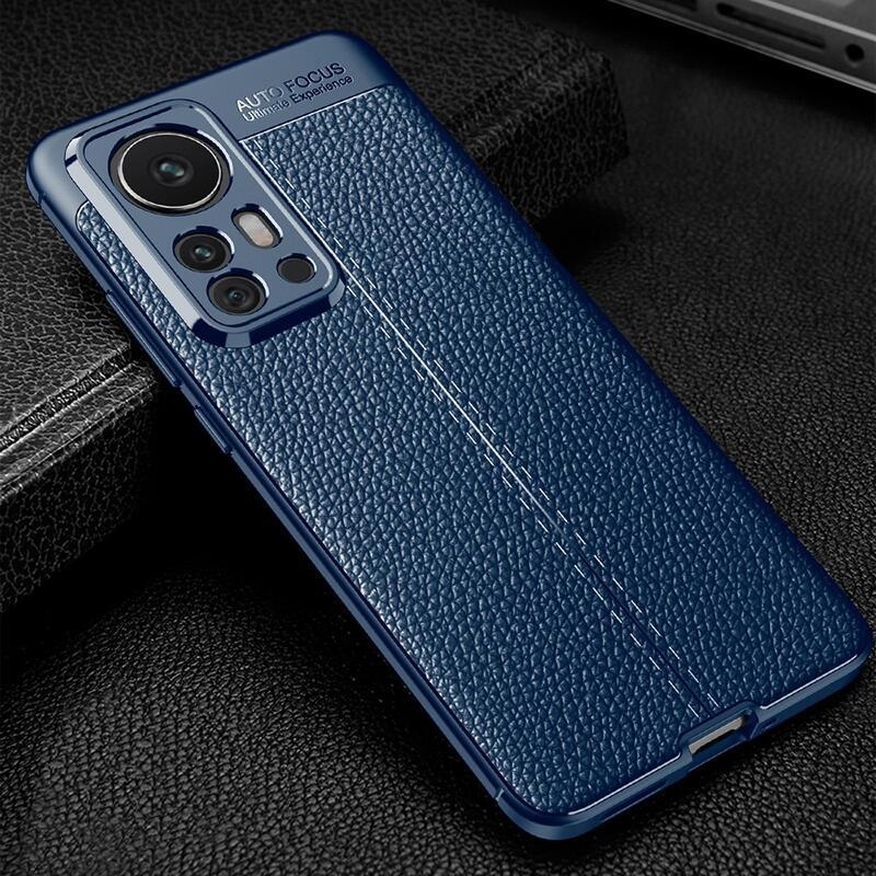 Litchi tartós zselés tok Xiaomi 12 Pro - kék