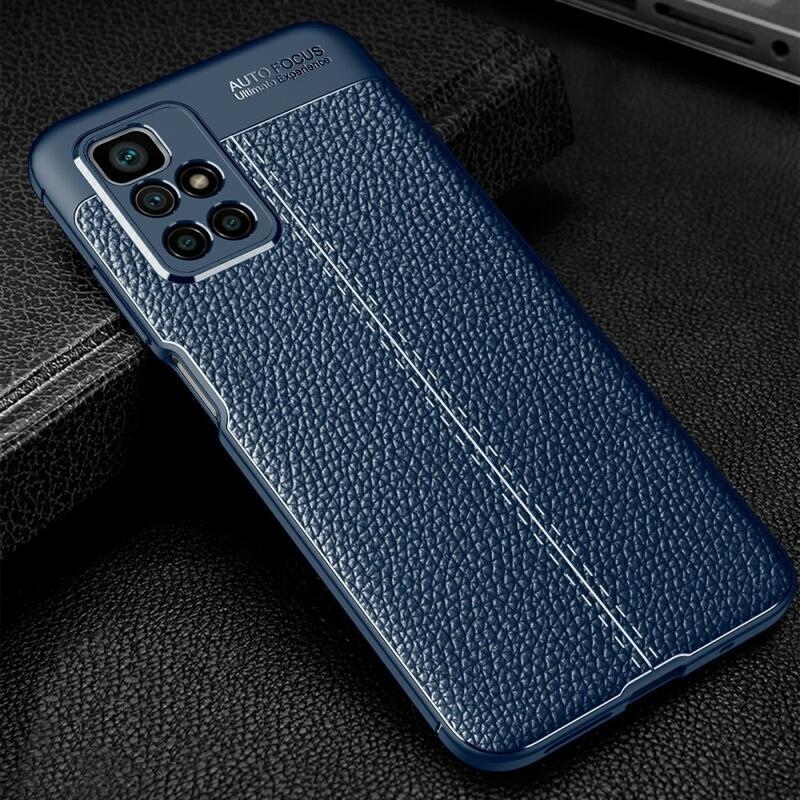 Litchi tartós zselés tok Xiaomi Redmi 10/Redmi 10 (2022) - kék