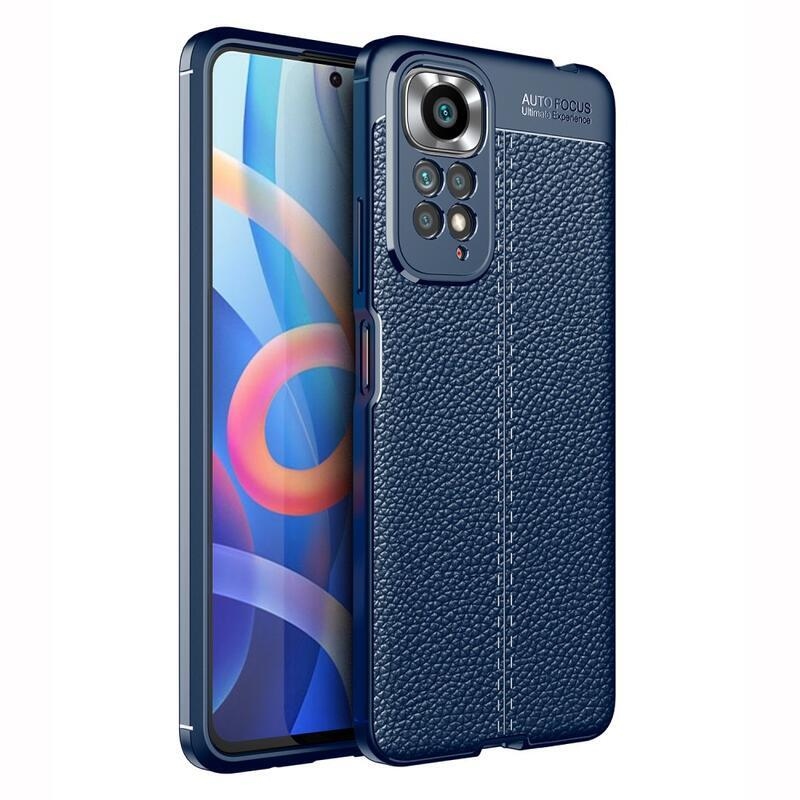 Litchi tartós zselés tok Xiaomi Redmi Note 11 4G/Note 11S 4G - kék