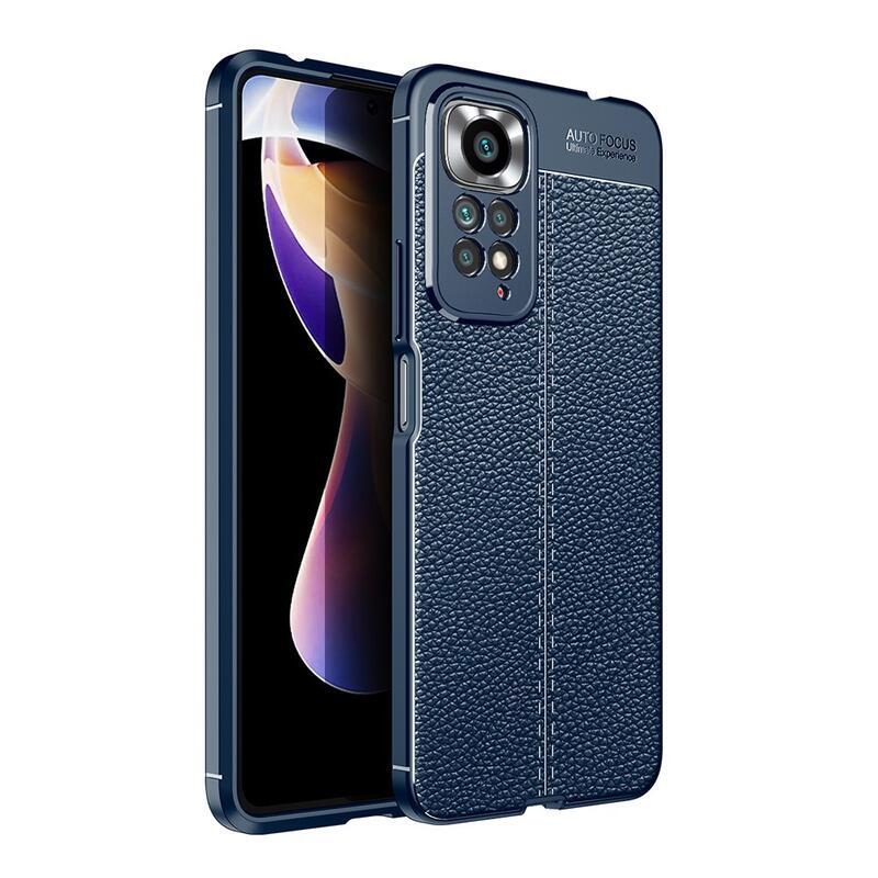 Litchi tartós zselés tok Xiaomi Redmi Note 11 Pro 4G/5G - kék