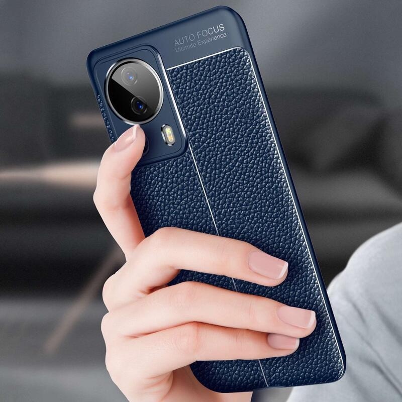 Litchi tartós zselés tok Xiaomi 13 Lite-hoz - kék