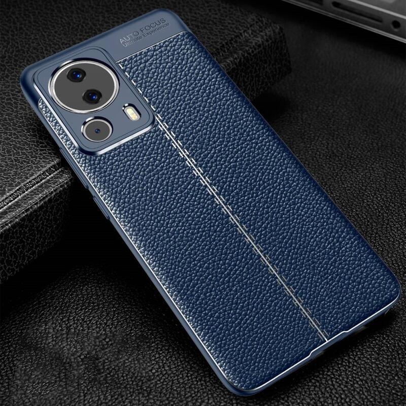 Litchi tartós zselés tok Xiaomi 13 Lite-hoz - kék