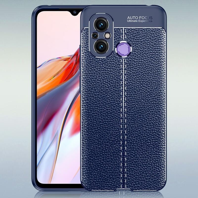 Litchi tartós zselés tok Xiaomi Redmi 12C - kék