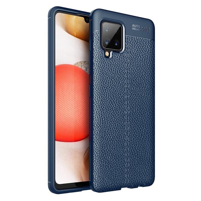 Litchi tartós zselés tok Samsung Galaxy A42 5G - kék