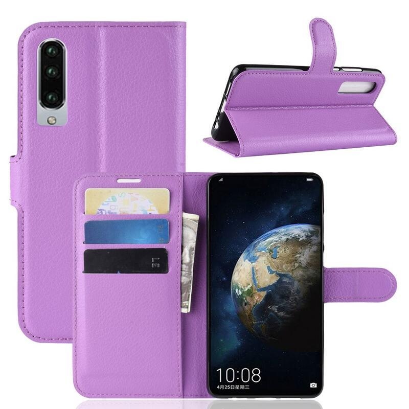 Litchi pénztárca tok Huawei P30-hoz - lila