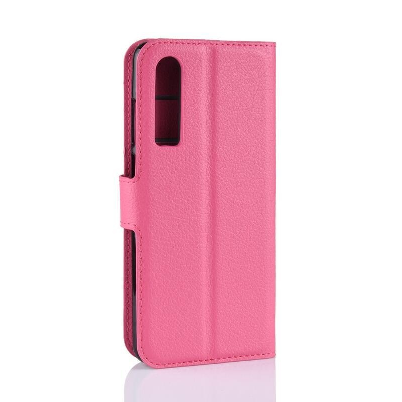 Litchi pénztárca tok Huawei P30-hoz - rózsaszínű