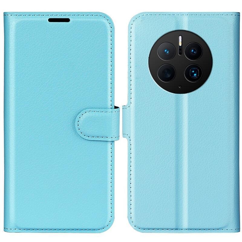 Litchi pénztárca tok Huawei Mate 50 Pro-hoz - kék