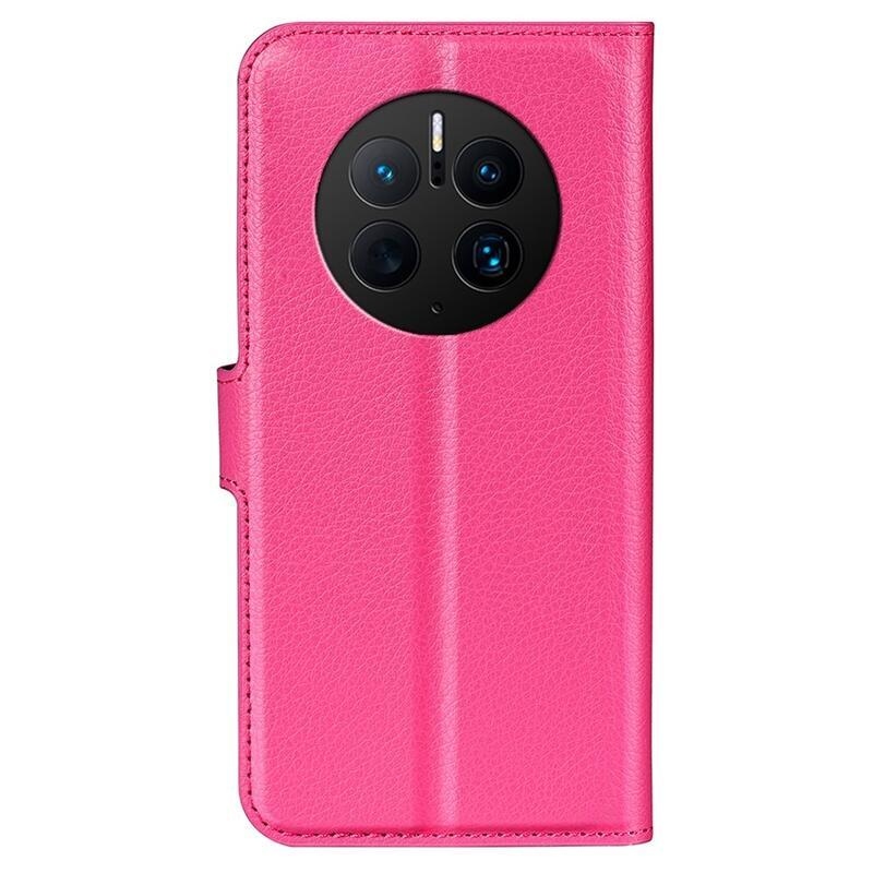 Litchi pénztárca tok a Huawei Mate 50 Pro-hoz - rózsaszínű