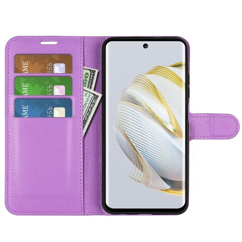 Litchi pénztárca tok Huawei Nova 10 - lila