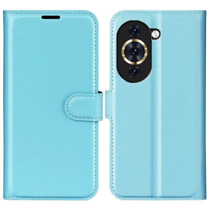 Litchi pénztárca tok Huawei Nova 10 - kék