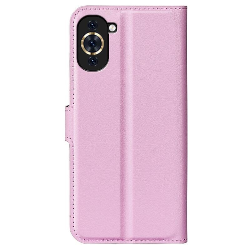 Litchi pénztárca tok Huawei Nova 10 Pro-hoz - rózsaszín