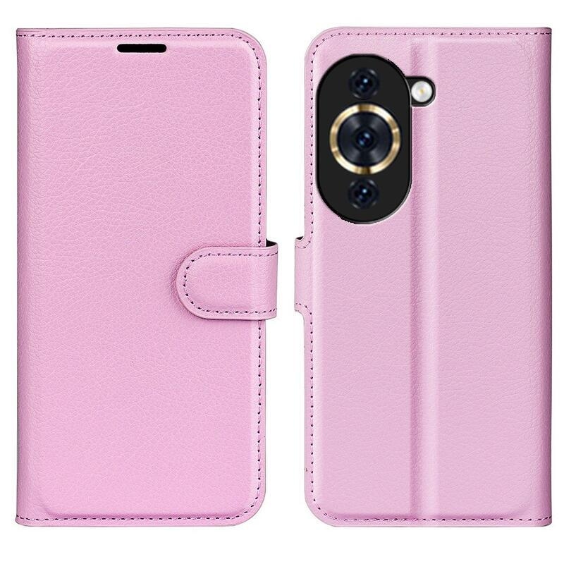 Litchi pénztárca tok Huawei Nova 10 - rózsaszín