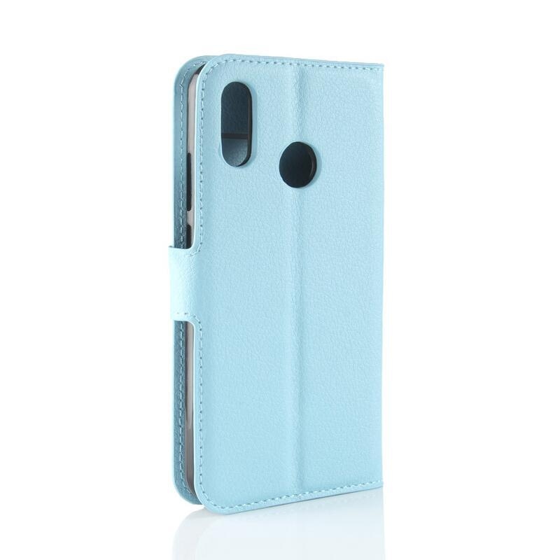 Litchi pénztárca tok Huawei P30 Lite-hoz - kék