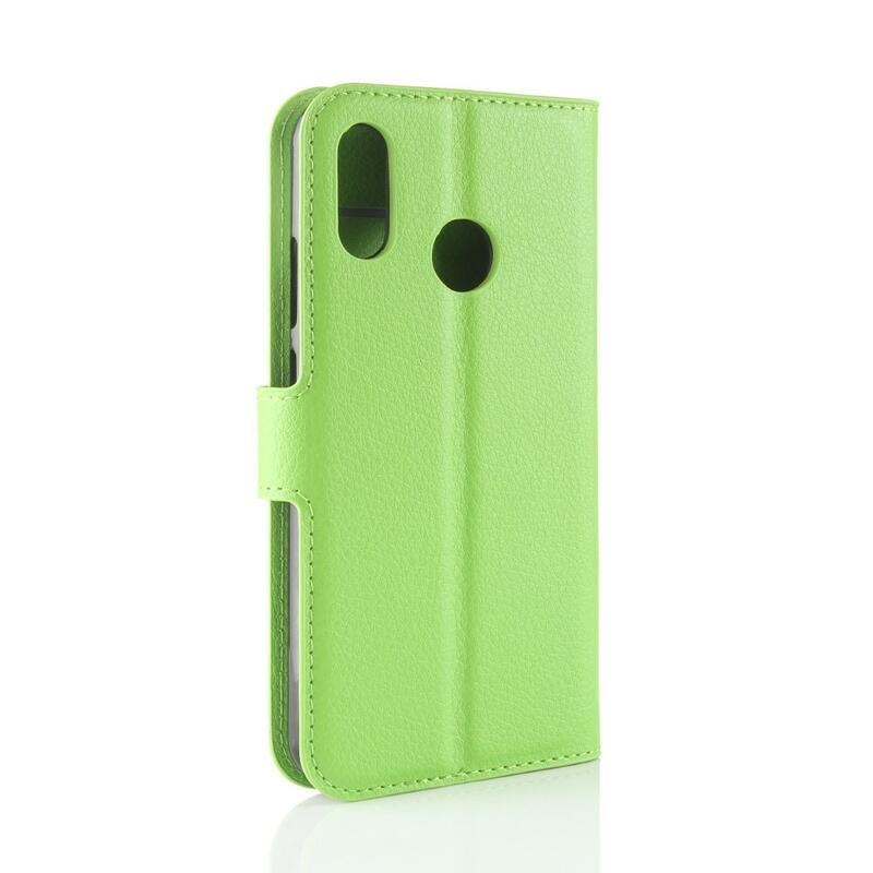 Litchi pénztárca tok Huawei P30 Lite-hoz - zöld