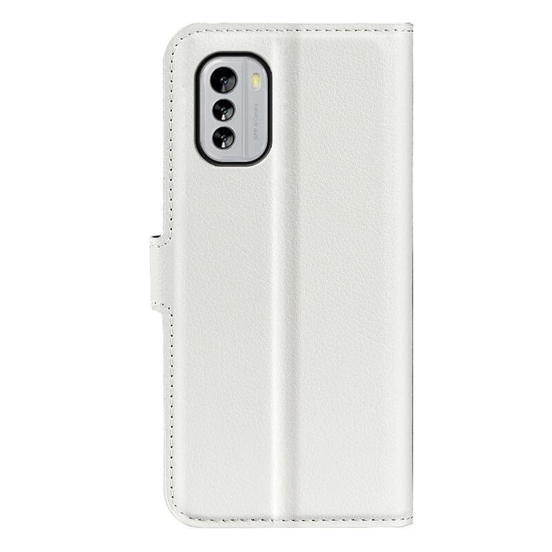 Litchi pénztárca tok a Nokia G60 5G készülékhez - fehér