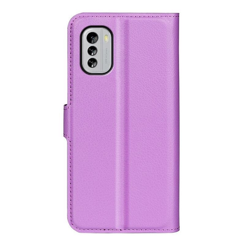 Litchi pénztárca tok a Nokia G60 5G készülékhez - lila