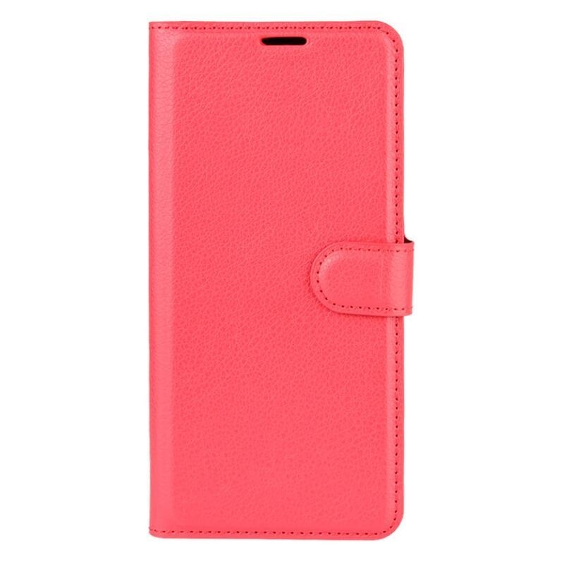 Litchi pénztárca tok Samsung Galaxy A32 4G - piros