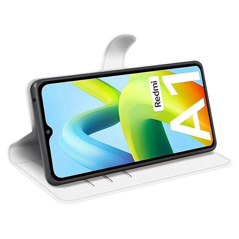 Litchi pénztárca tok Xiaomi Redmi A1/Redmi A2 - fehér
