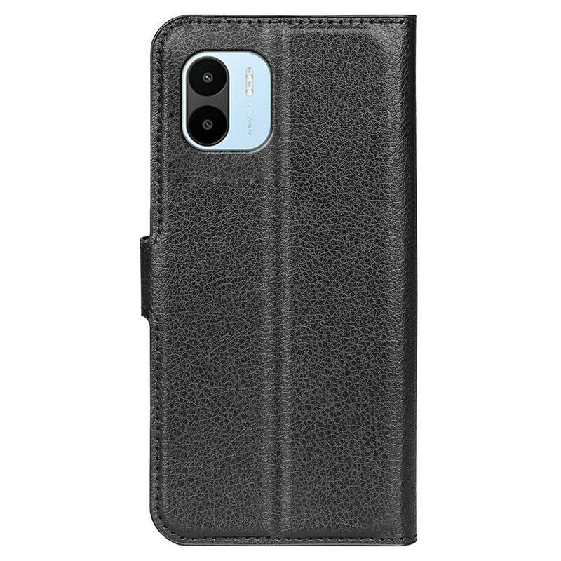 Litchi pénztárca tok Xiaomi Redmi A1/Redmi A2 - fekete