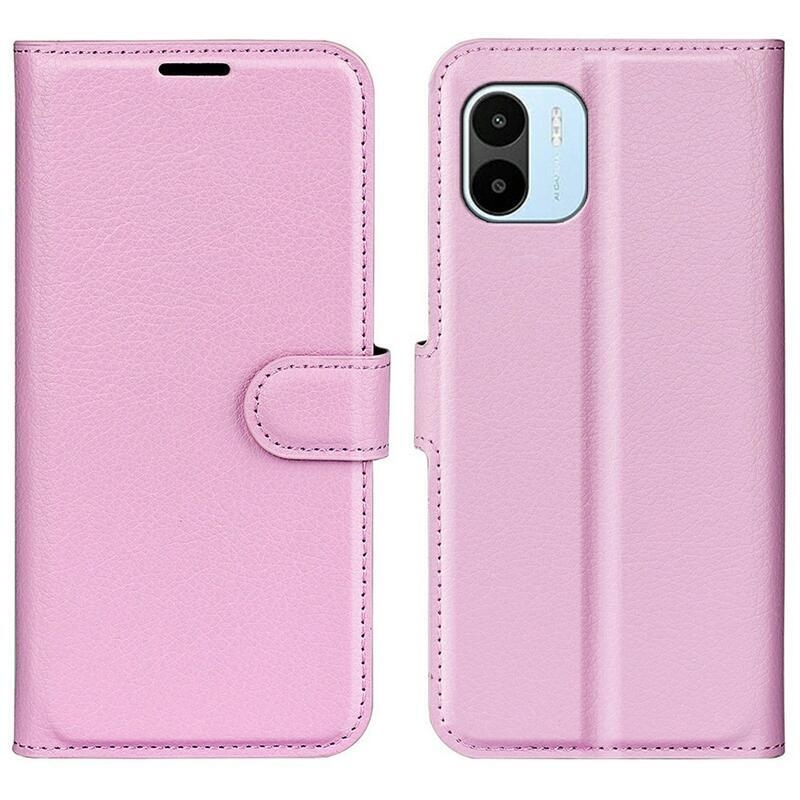 Litchi pénztárca tok Xiaomi Redmi A1/Redmi A2 - pink
