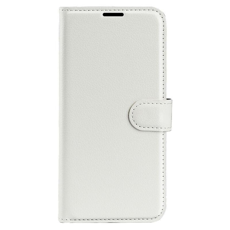 Litchi pénztárca tok Samsung Galaxy S23+ készülékhez - fehér