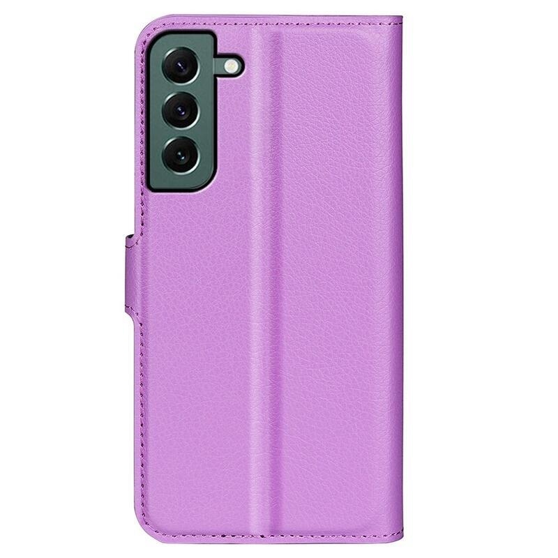 Litchi pénztárca tok Samsung Galaxy S23+ készülékhez - lila