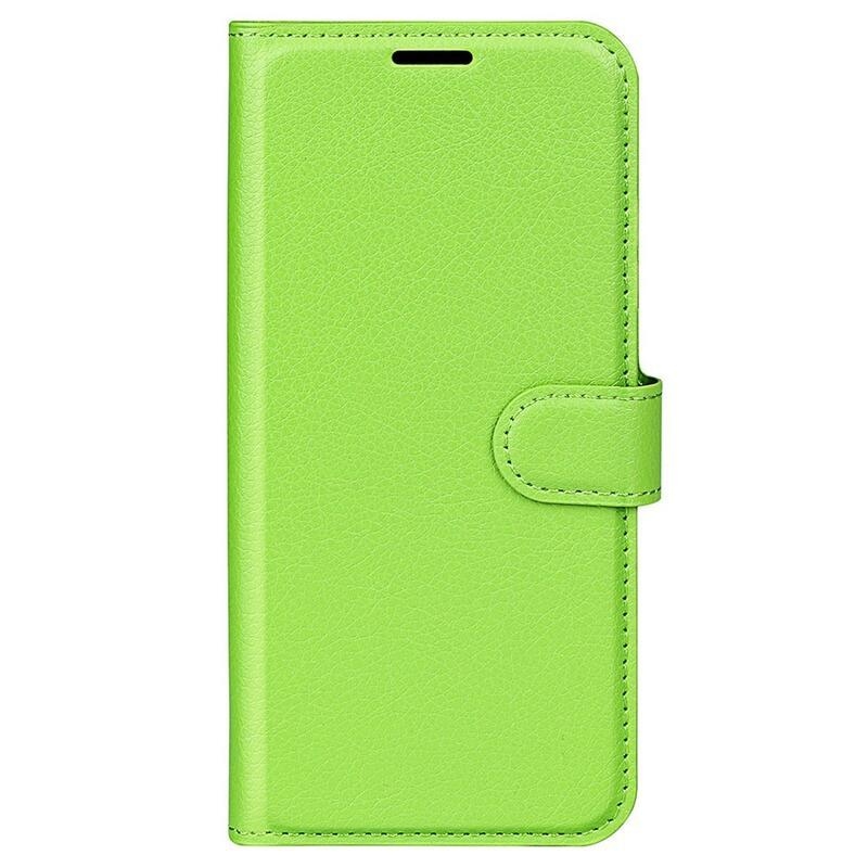 Litchi pénztárca tok Samsung Galaxy S23 Ultra készülékhez - zöld