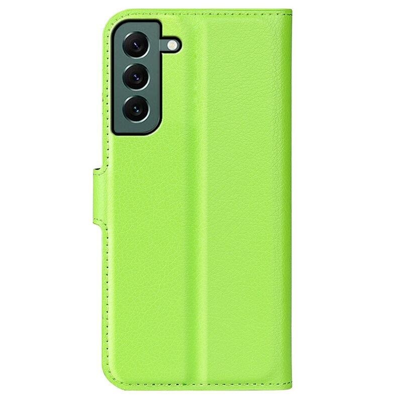 Litchi pénztárca tok Samsung Galaxy S23+ készülékhez - zöld
