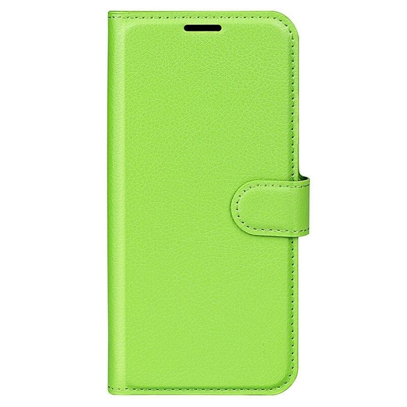 Litchi pénztárca tok Samsung Galaxy S23-hoz - zöld