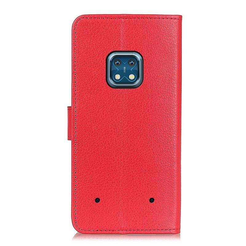 Litchi pénztárca tok Nokia XR20-hoz - piros