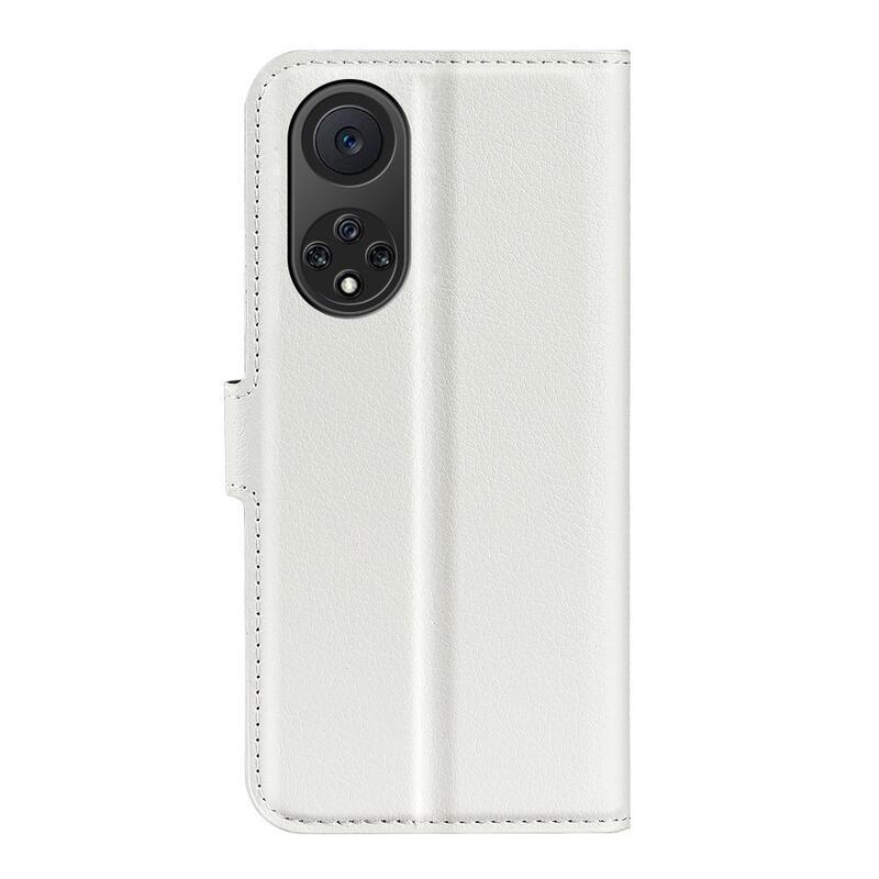 Litchi PU bőr pénztárca tok Huawei Nova 9/Honor 50 - fehér