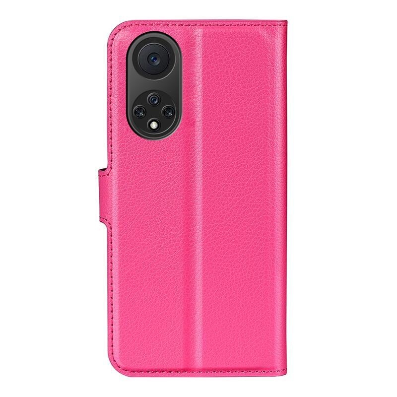 Litchi PU bőr pénztárca tok Huawei Nova 9/Honor 50 - rózsa