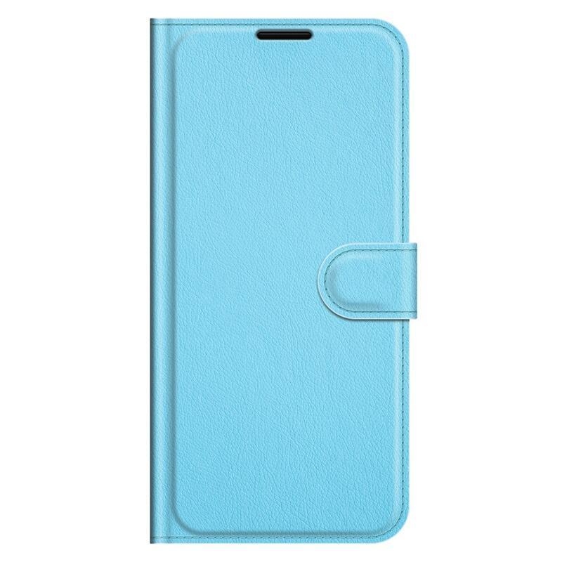 Litchi PU bőr pénztárca tok Huawei Nova 9 SE-hez - kék
