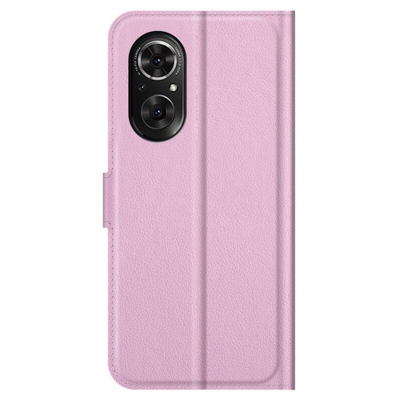 Litchi PU bőr pénztárca tok Huawei Nova 9 SE-hez - rózsaszín
