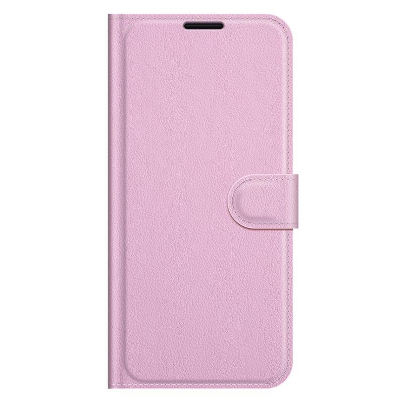 Litchi PU bőr pénztárca tok Huawei Nova 9 SE-hez - rózsaszín