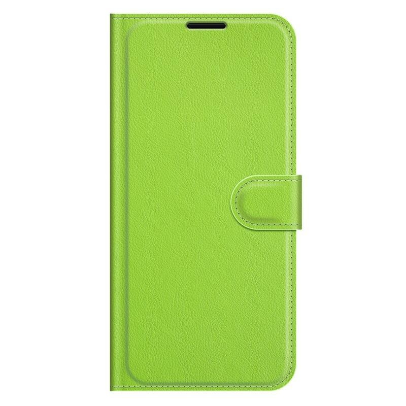 Litchi PU bőr pénztárca tok Huawei Nova 9 SE-hez - zöld