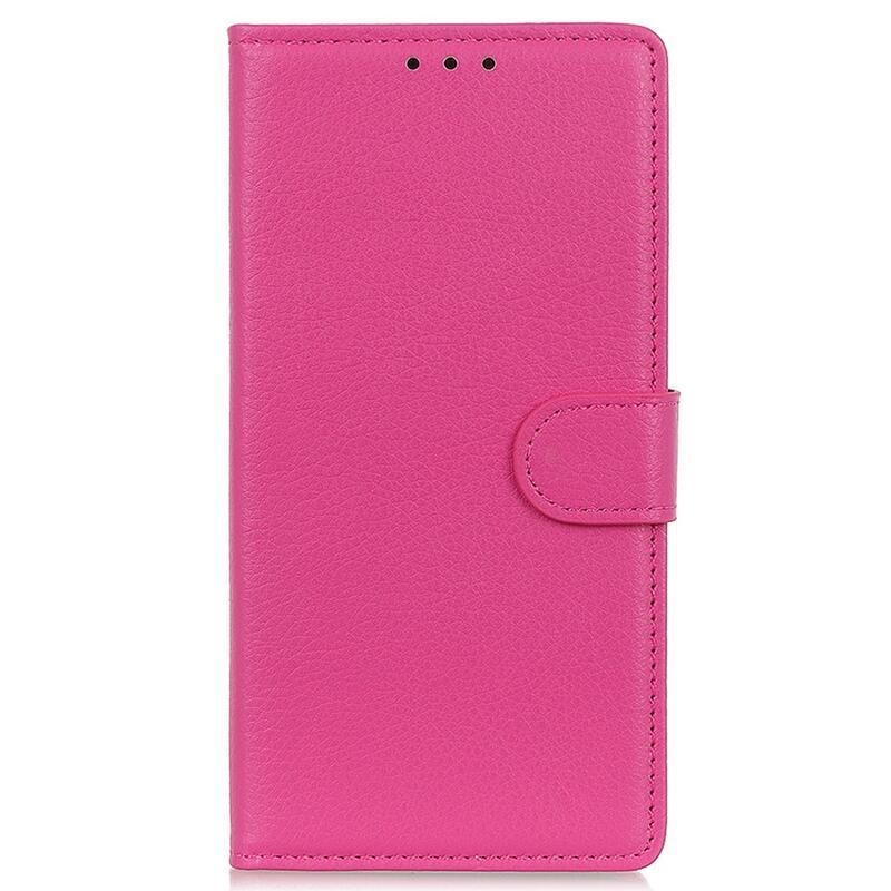 Litchi PU bőr pénztárca tok mobiltelefonhoz Huawei Nova Y90 - rózsa