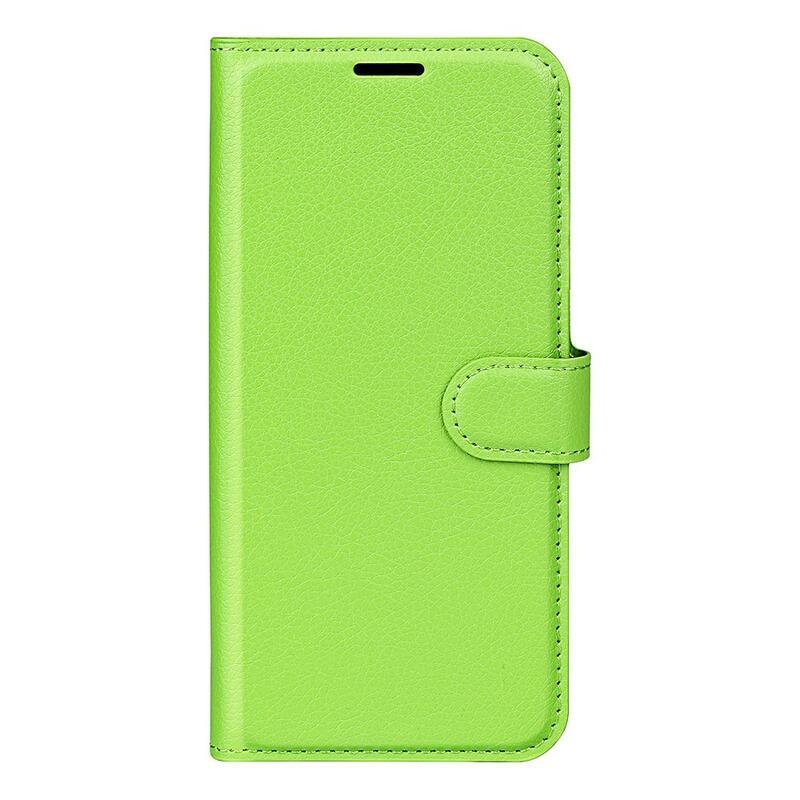 Litchi PU bőr pénztárca tok Nokia G50-hez - zöld