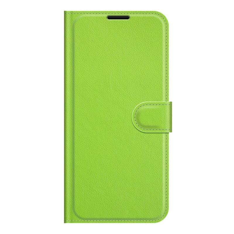 Litchi PU bőr pénztárca tok Nokia XR20-hoz - zöld