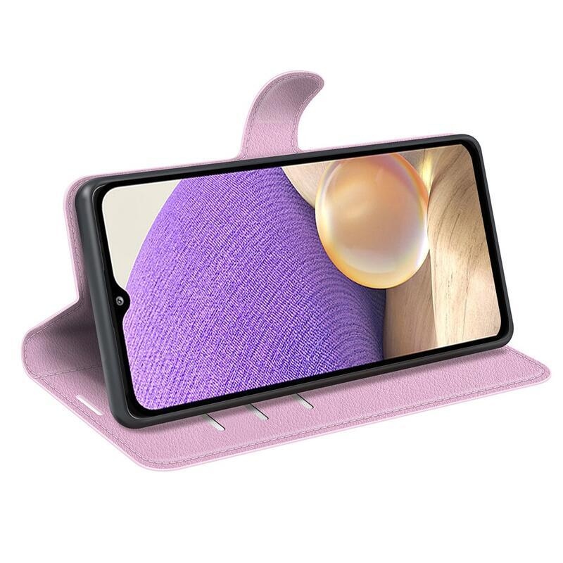 Litchi PU bőr pénztárca tok Samsung Galaxy A53 5G-hez - rózsaszín