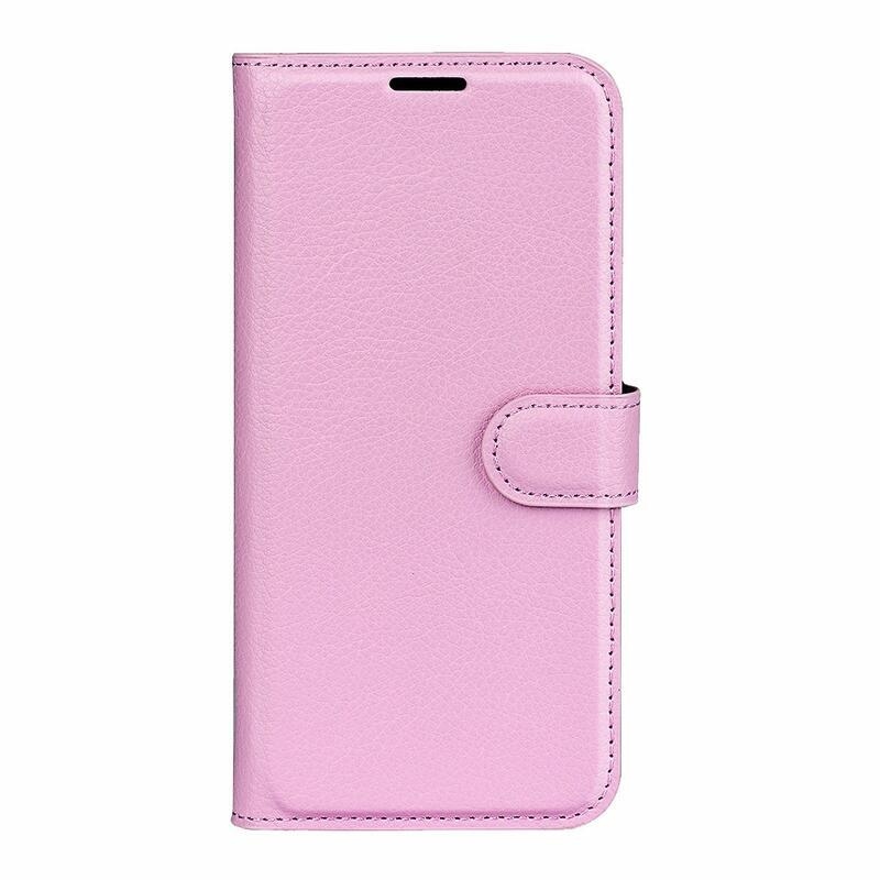 Litchi PU bőr pénztárca tok Samsung Galaxy A53 5G-hez - rózsaszín
