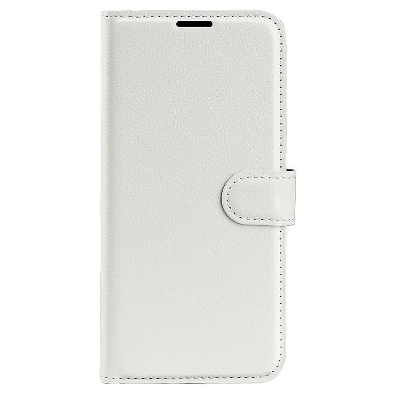 Litchi PU bőr pénztárca tok Xiaomi 12 Lite-hoz - fehér