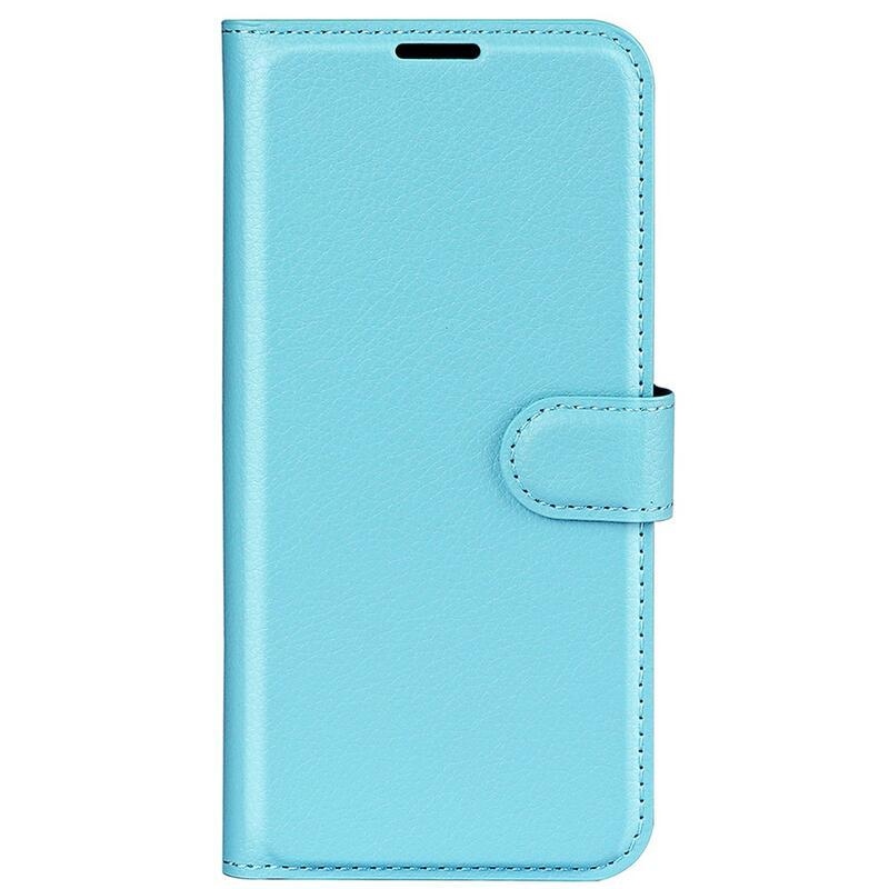 Litchi PU bőr pénztárca tok Xiaomi 12 Lite-hoz - kék