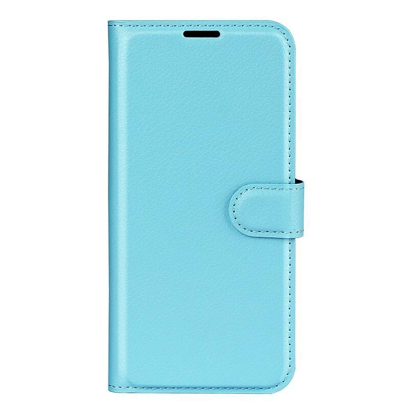 Litchi PU bőr pénztárca tok Xiaomi Poco M4 Pro 4G - kék